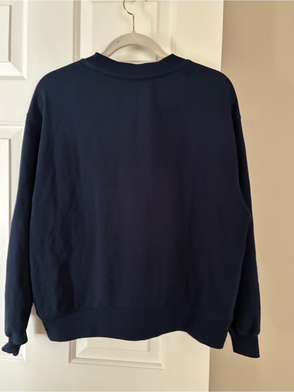 Like new Loft Parisian Sweatshirt Navy "Rue Saint Honore" Pullover Sz S - Picture 9 of 12